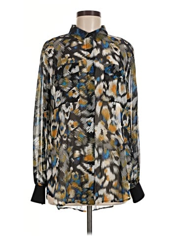 DKNY Long Sleeve Blouse (view 1)
