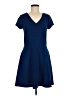 Merona Solid Blue Casual Dress Size M - photo 1