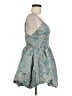 Lulus 100% Polyester Paisley Blue Cocktail Dress Size M - photo 4