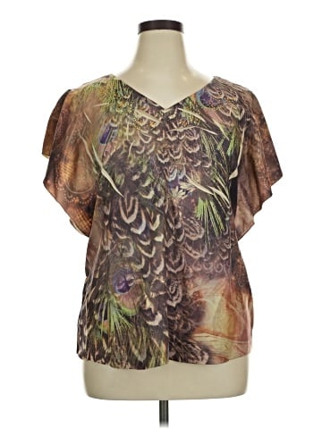 Style&Co Short Sleeve Blouse (view 1)
