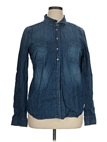 CALVIN KLEIN JEANS Long Sleeve Button-Down Shirt (view 1)
