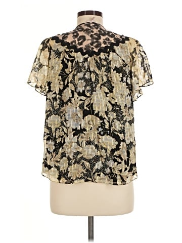 Rebecca Taylor Short Sleeve Silk Top (view 2)