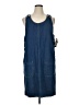 Basic Editions 100% Cotton Blue Casual Dress Size 1X - photo 1