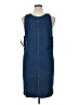 Basic Editions 100% Cotton Blue Casual Dress Size 1X - photo 2