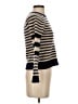 J.Crew Stripes Tan Turtleneck Sweater Size S - photo 4