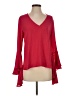Bailey 44 100% Polyester Red Long Sleeve Blouse Size S - photo 1
