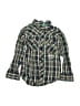 Guess 100% Cotton Plaid Green Long Sleeve Button-Down Shirt Size 3T - photo 1