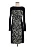 Kay Unger Graphic Black Cocktail Dress Size 8 - photo 1