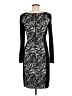 Kay Unger Graphic Black Cocktail Dress Size 8 - photo 2