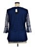 Ashley Blue 100% Polyester Blue 3/4 Sleeve Blouse Size XL - photo 2