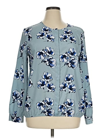 Ann Taylor Factory Long Sleeve Blouse (view 1)