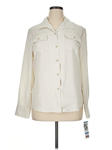 Jones New York Signature Long Sleeve Blouse (view 1)
