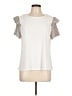 CeCe Ivory Short Sleeve Blouse Size L - photo 1