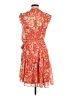 Julia Jordan 100% Polyester Paisley Orange Cocktail Dress Size 6 - photo 2