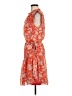 Julia Jordan 100% Polyester Paisley Orange Cocktail Dress Size 6 - photo 5