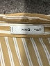 MNG Stripes Tan Gold Long Sleeve Blouse Size 6 - photo 7