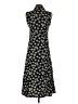 Essentials by Milano 100% Rayon Print Black Casual Dress Size 4 - photo 2