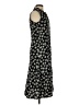 Essentials by Milano 100% Rayon Print Black Casual Dress Size 4 - photo 4