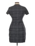 Theory Plaid Gray Casual Dress Size L - photo 2