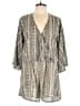 Elan 100% Polyester Gray Casual Dress Size L - photo 1