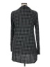 Cuddl Duds Checkered-gingham Gray Long Sleeve Blouse Size XL - photo 2