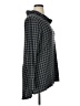 Cuddl Duds Checkered-gingham Gray Long Sleeve Blouse Size XL - photo 4