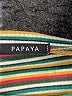 Papaya 100% Spandex Stripes Ivory Short Sleeve Turtleneck Size S - photo 7