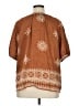 Vivilli Brown Short Sleeve Blouse Size XL - photo 2