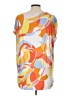 Boston Proper Graphic Orange Casual Dress Size L - photo 2
