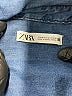 Zara Blue Long Sleeve Button-Down Shirt Size M - photo 7