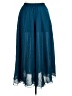 Unbranded Solid Blue Formal Skirt Size XL - photo 2