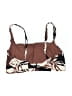 Swim Systems Print Brown Swimsuit Top Size DDD - photo 2