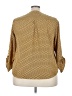 Notations Polka Dots Gold 3/4 Sleeve Blouse Size 3X - photo 2