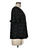 CeCe Polka Dots Black Short Sleeve Blouse Size M - photo 4