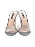 BCBGMAXAZRIA 100% Leather Gray Heels Size 6 1/2 - photo 2