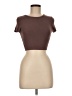 Zara Brown Short Sleeve Turtleneck Size M - photo 1