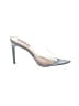 BCBGMAXAZRIA 100% Leather Gray Heels Size 6 1/2 - photo 1