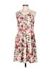 Unbranded 100% Polyester Floral Pink Casual Dress Size L - photo 1