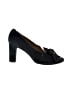 Taryn Rose 100% Leather Bow Print Black Heels Size EU 41 - photo 1