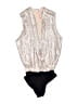 TALLY WEIJL 100% Polyester Silver Sleeveless Blouse Size XXS - photo 1