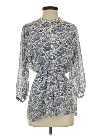 Theory 3/4 Sleeve Silk Top (view 1)
