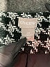 Chico's 100% Cotton Houndstooth Gray Black Coat Size L - photo 6
