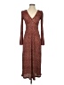 MNG 100% Polyester Animal Print Brown Casual Dress Size 2 - photo 1