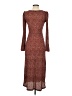 MNG 100% Polyester Animal Print Brown Casual Dress Size 2 - photo 2