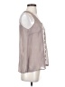 Chloe K 100% Polyester Gray Sleeveless Blouse Size S - photo 4