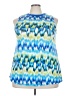 Chris & Carol Blue Sleeveless Blouse Size 3X - photo 1