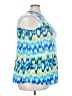 Chris & Carol Blue Sleeveless Blouse Size 3X - photo 4