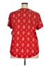 Style&Co Hearts Red Short Sleeve Top Size 2X - photo 2
