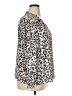 Zac & Rachel 100% Polyester Floral Ivory Long Sleeve Blouse Size 1X - photo 4