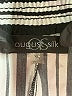 August Silk 100% Polyester Stripes White Casual Pants Size XL - photo 4